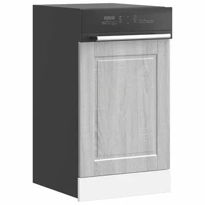 vidaXL Panou pentru mașină de spălat vase gri Sonoma 45x1,5x57 cm lemn prelucrat