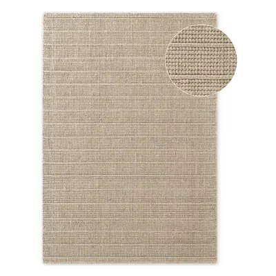 Covor bej țesut manual din lână 80x150 cm Camden Parker – Ted Baker