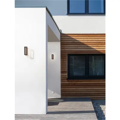 Aplica COSMIC Inchis Anthracit Aluminiu turnat Aluminiu & Polycarbonate Frost LED 9W 220-240V 255Lm 3000K IP65