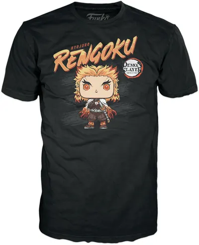 Tricou Funko POP! Animation: Demon Slayer - Rengoku, mărimea S