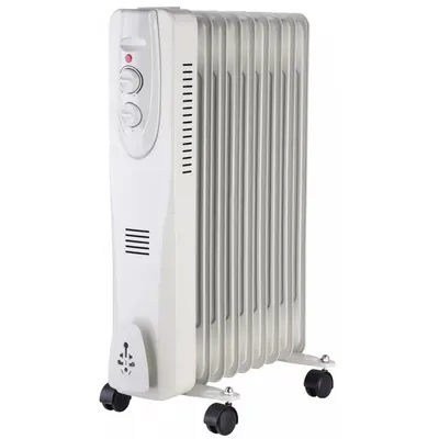 Radiator electric portabil cu ulei 9 elementi 2000W Well HTR-OIL02-2000/9-WL / 5948636038491
