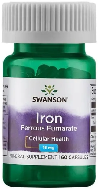 Iron, 18 mg, 60 capsule, Swanson