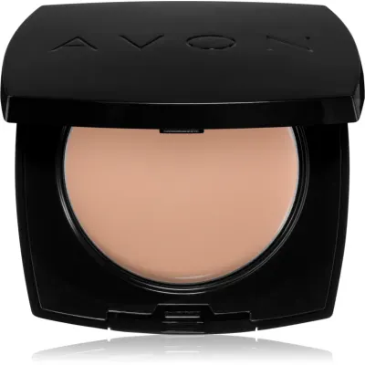 Avon True Colour make-up crema cu efect de pulbere culoare 215P Ivory 9 g