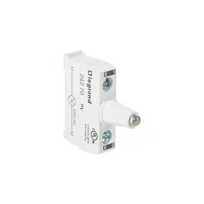 Osmoz electrical block - pentru control station illuminated - alb 230 V~