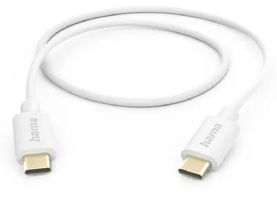 Cablu Hama - 201590, USB-C/USB-C, 1 m, alb