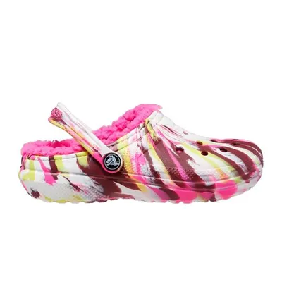 Papuci electrici pentru copii Crocs Classic Lined Marbled Clog