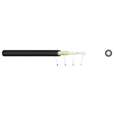 Cablu Optic 1 X 24 Fibre, Os 2- Schrack