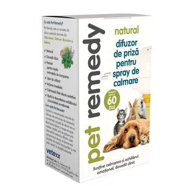 Pet Remedy difuzor calmare animale de companie, cu ingrediente naturale, + 40ml
