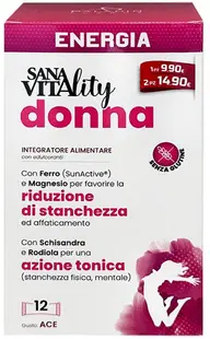 SanaVitality Enegia Donna Formulă pentru femei, 12 pliculețe, Paladin Pharma