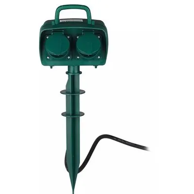 Prelungitor de exterior tarus 2 cai 3M(3G1.5MM2) IP44 cu timer V-TAC SKU-8811