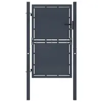 vidaXL Poartă de grădină din oțel 100x125 cm antracit
