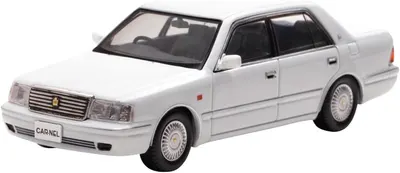 Model de colecție Carnel Modern: Automobile - Toyota Crown Royal Saloon G (JZS155), Crystal White Pearl Shine, 1999