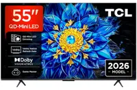 Smart TV TCL - 55P8L, 55'', 4K, QD-Mini LED 144Hz, AiPQ Pro, Onkyo 2.1 Hi-Fi, Google TV, negru
