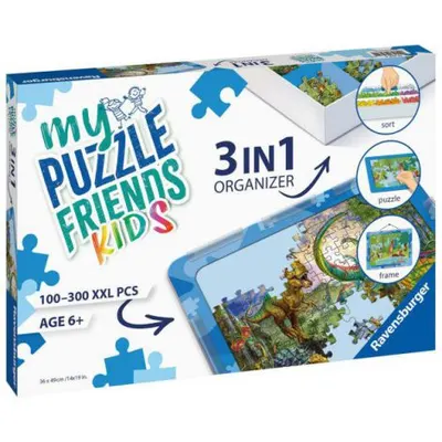 Organizator Albastru 3 in 1 pentru Puzzle