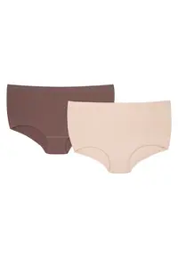 Chiloti tip short Bait set de 2 perechi bronz - bej - Multicolor