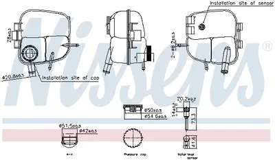 Vas expansiune racire (cu senzor nivel) potrivit OPEL ASTRA G, ASTRA G KOMBI, ASTRA H, ASTRA H CLASSIC, ASTRA H GTC, ASTRA H KOMBI, ZAFIRA A 02.98