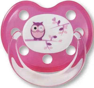 Baby Nova Suzetă din silicon pentru bebeluși - roz