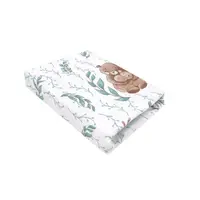 Cearceaf cu elastic, MimiNu, Pentru patut 120X60 cm, Din bumbac certificat Oeko Tex Standard 100, Lulu Natural