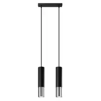 Lampa suspendata LOOPEZ 2 negru/crom