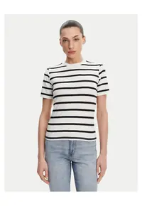 Tricou dama - Bleumarin/Alb
