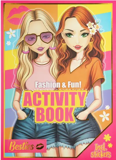 Carte de activități Moxy Besties - Cu 24 de pagini cu autocolante