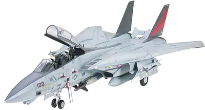 Model de asamblare TAMIYA Militar: Avioane - Grumman F-14A Tomcat Black Knights (TAM60313)