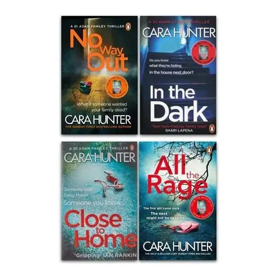 Cara Hunter DI Fawley Series 4 Books Collection Set - All the Rage, In the Dark, Close to Home, No Way Out