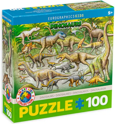 Puzzle Eurographics din 100 de piese – Dinozauri