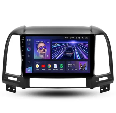 Navigatie Auto Teyes CC3 Hyundai Santa Fe 2 2007-2012 4+32GB 9" QLED Octa-core 1.8Ghz Android 4G Bluetooth 5.1 DSP