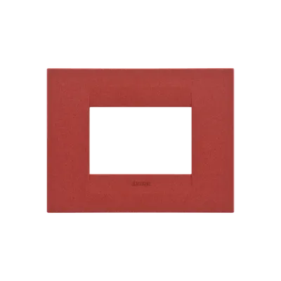 Ornament Geo - in Varnished Technopolymer - 3 Module- Ruby - Chorus