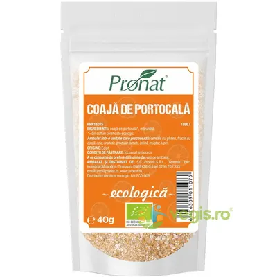 Coaja de Portocala Maruntita Ecologica/Bio 40g