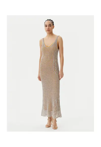 Rochie tricotata - de dama bej - fabricata din material de calitate