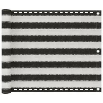 Gossi prelata pentru balcon din hdpe, 75 x 400 cm, antracit si alb