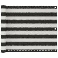 Gossi prelata pentru balcon din hdpe, 75 x 400 cm, antracit si alb