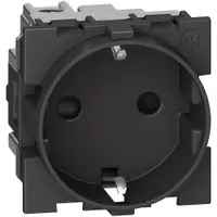 Priza 2M standard german Bticino Living Now KG4141, negru