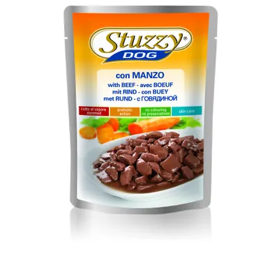 Hrana umeda pentru caini Stuzzy cu vita 100 g