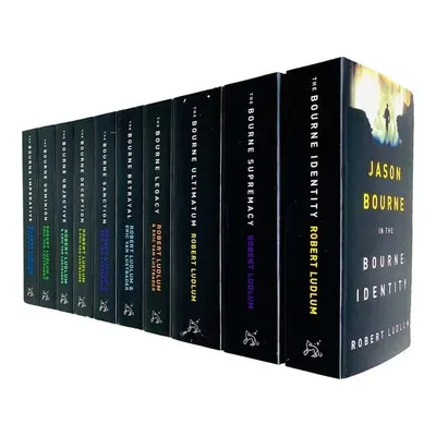 The Bourne Trilogy Series Collection Robert Ludlum 10 Books Set (The Bourne Imperative, The Bourne Legacy, The Bourne Supremacy, The Bourne Ultimatum, The Bourne Identity, The Bourne Objective, The Bourne Sanction, Deception, Betrayal, Dominion)