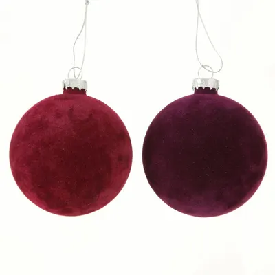 Glob - Christmas Velvet Sphere - doua culori
