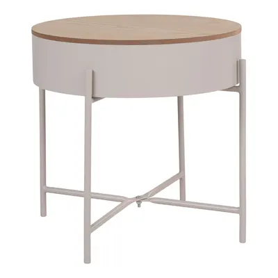 Măsuță auxiliară rotundă din metal ø 40 cm Sisco – House Nordic