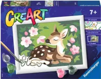 Set pictură după numere Ravensburger CreArt - O căprioară printre flori