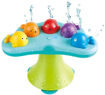 Jucărie Hape - Fântână muzicală cu balene multicolore