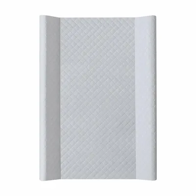 Saltea de infasat, Ceba Baby, Confort, 50x70 cm, Cu Intaritura, Pentru comode, masute de infasat si patuturi, Fara BPA, 0 luni+, Caro Gri