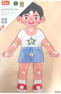 Puzzle corpul uman: Baiat