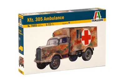 Model de ansamblu militar - Ambulanță Opel KFZ.305 (KFZ.305 OPEL AMBULANCE)