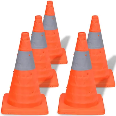 vidaXL Conuri de trafic de tip pop-up 42 cm, 5 buc.