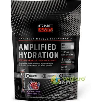 Electroliti cu Aroma de Acai, Afine si Rodie Amplified Hydration 150g - 20 plicuri