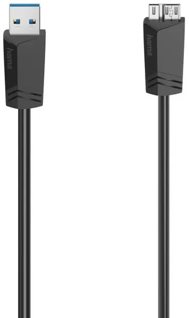 Cablu Hama - 200627, USB-A/Micro USB, 1.5 m, negru
