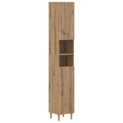 vidaXL Cabinet de Baie cu Raft Deschis ARNHEM Stejar Artizanal