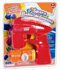 RS Toys Pistol pentru baloane de sapun, 38 ml lichid, rosu