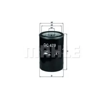 Filtru ulei MAHLE ORIGINAL OC 479